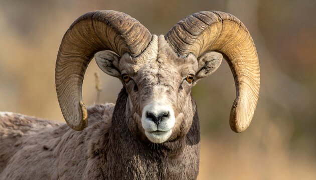 Close-up of a bighorn sheep