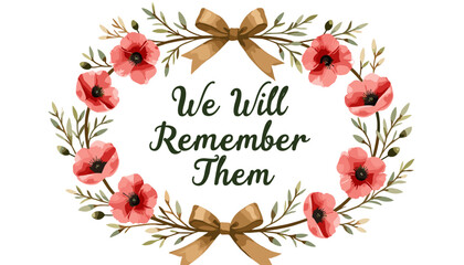 Remembrance Day banner, Remembrance Day poster, Lest We Forget banner, poppy flower design, Armistice Day poster, Veterans Day banner, memorial day remembrance, red poppy poster, military tribute bann