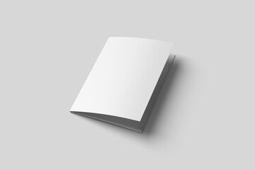 A5 Trifold Brochure Mockup Blank