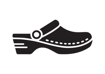 Clog style shoes Icon, Clog style shoes Vector design