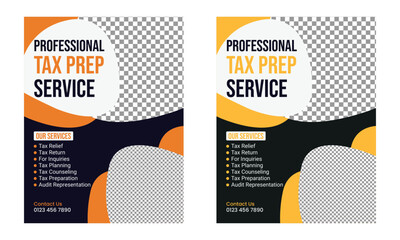 Tax Prep Service Flyer Template