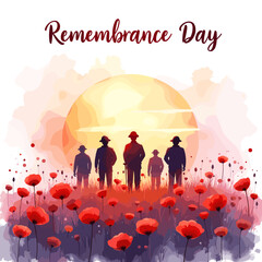 Remembrance Day banner, Remembrance Day poster, Lest We Forget banner, poppy flower design, Armistice Day poster, Veterans Day banner, memorial day remembrance, red poppy poster, military tribute bann