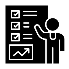 Person Presenting Checklist Graph