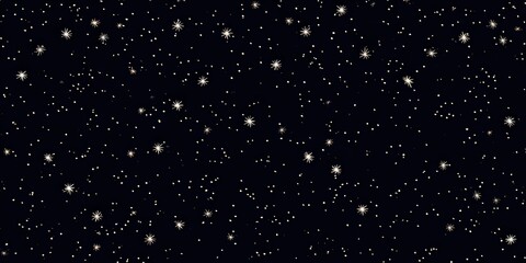 Fototapeta premium Abstract Dark Night Sky Pattern
