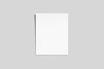Resume Paper Mockup Blank