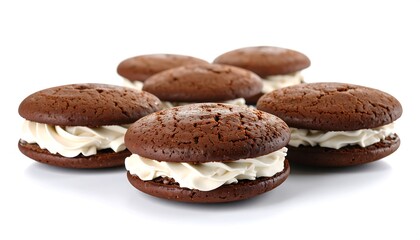 Chocolate cookies with cream