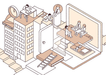 転職のイメージビジュアル 淡色ver