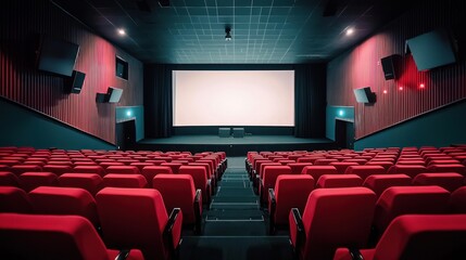 Fototapeta premium Empty movie theatre