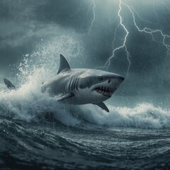 Fototapeta premium great white shark