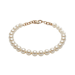 Obraz premium Elegant Pearl Necklace with Golden Clasp for Sophisticated Fashion and Jewelry Enthusiasts