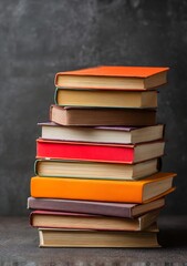 Stacked Books Still Life