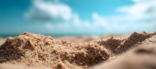 Sandy Shores Under a Soft Sky