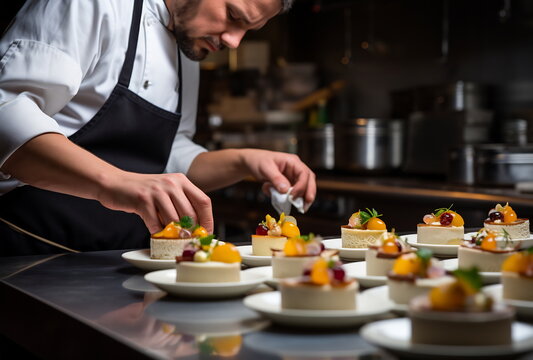 Desserts made by pastry chef