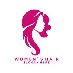Beauty women Hair premium logo design. Beauty salon logo design icon