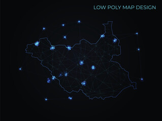 abstract digital networking connectivity vector map design	