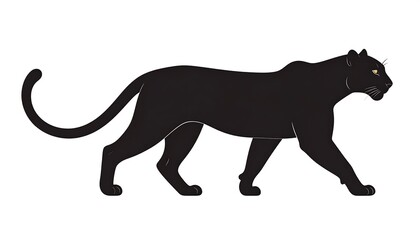 Obraz premium Profile view of a black panther