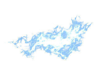 Dynamic bright blue and white electric energy burst effect