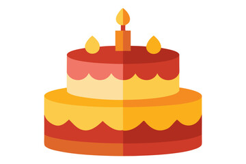 birthday cake with candles