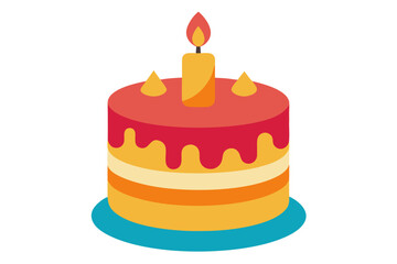 birthday cake with candle