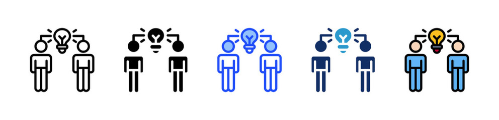 Knowledge Transfer Icon Collection Featuring Multiple Styles