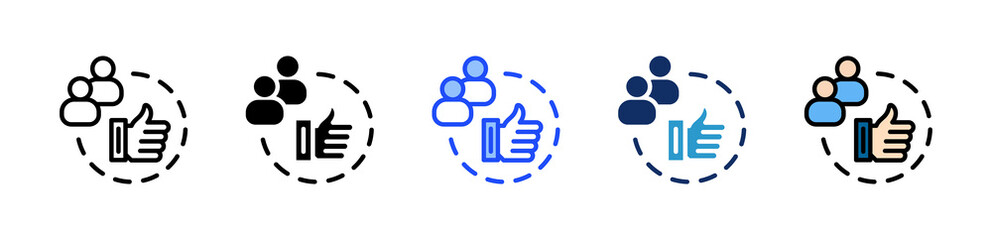 Engagement Icon Collection Featuring Multiple Styles