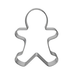 Gingerbread man metal cookie cutter for Christmas baking