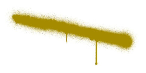 spray paint line, mustard, gold dripping png