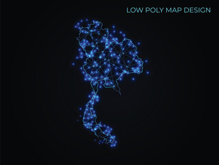 abstract digital networking connectivity vector map design	