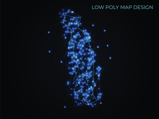 abstract digital networking connectivity vector map design	