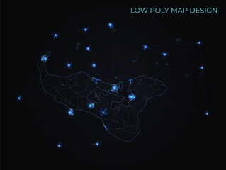 abstract digital networking connectivity vector map design	