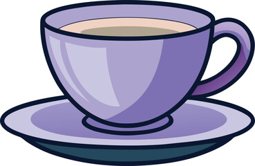 Teacup with saucer