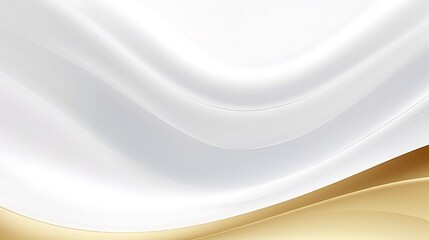 Elegant white silk satin abstract background with smooth fabric texture and soft flowing waves