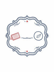 Elegant vintage frame with decorative elements