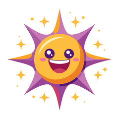 Sparkles emoji, Golden sparkle four point starburst icon set shiny celebration festive bright glitter abstract elements