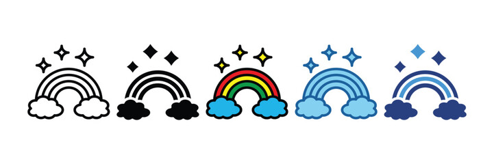 Rainbow  Icon Element For Design