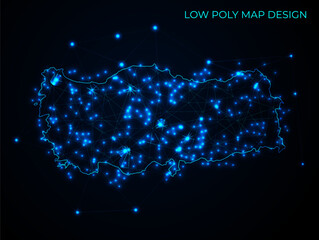abstract digital networking connectivity vector map design	