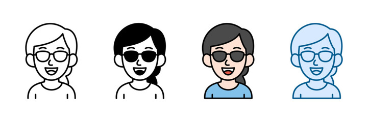 Mother Cool Style Icon Set Multiple Style Collection