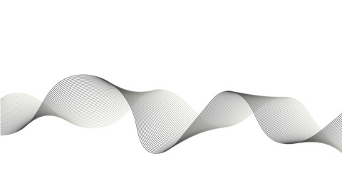 Abstract white background with a light blue wave pattern and swirling lines