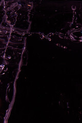 468.Purple Water Splash With Droplets And Ripple Motion