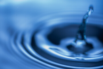 170.Water Droplet Impact Creating Splash and Ripples