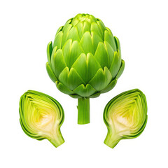 Vibrant green artichoke a healthy nutritious vegetable ready for culinary delights