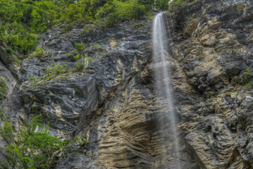 Blick auf den Schoßrinn Wasserfall in Aschau im Chiemgau