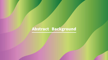 Abstract green and pink background with wavy shapes and gradient effect, perfect for modern designs and presentations
