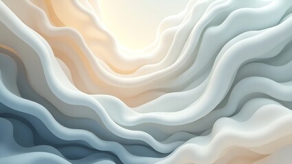 Obraz premium Abstract flowing shapes with light