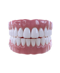 Obraz premium A close up of a mouth with a white toothbrush in it