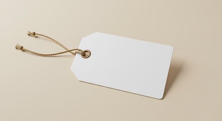 Blank Tag: Minimalist Product Mockup