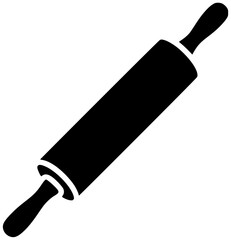 kitchen illustration cooking silhouette bakery logo food icon cook outline dough pin rolling culinary utensil pastry baking bake preparation shape for vector graphic background