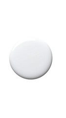 A solid, white, round object.  It's smooth and appears pixelated