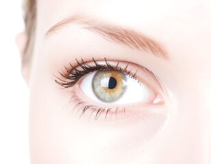 Obraz premium Close-up of a woman's eye. Soft focus, light skin