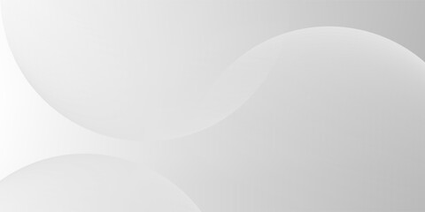 Mnimalist banner white abstract background. modern circular element. Dynamic shapes composition eps 10.